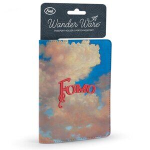 NWT Fomo Passport‎ Holder Cover Travel Genuine Fred Wander Ware Wayne White Art